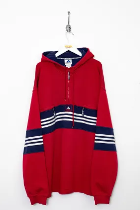 00s Adidas 1/4 Zip Hoodie (XL)