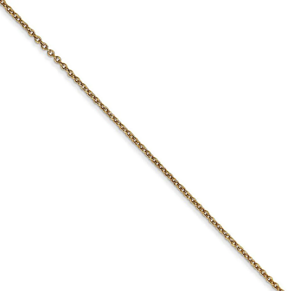 14k Yellow Gold Swiss Cheese (14mm) Necklace