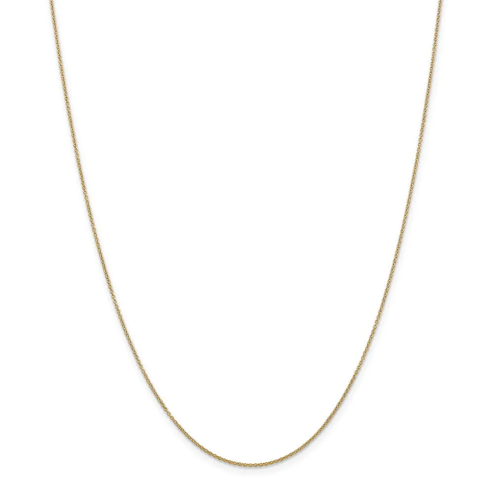 14k Yellow Gold Swiss Cheese (14mm) Necklace