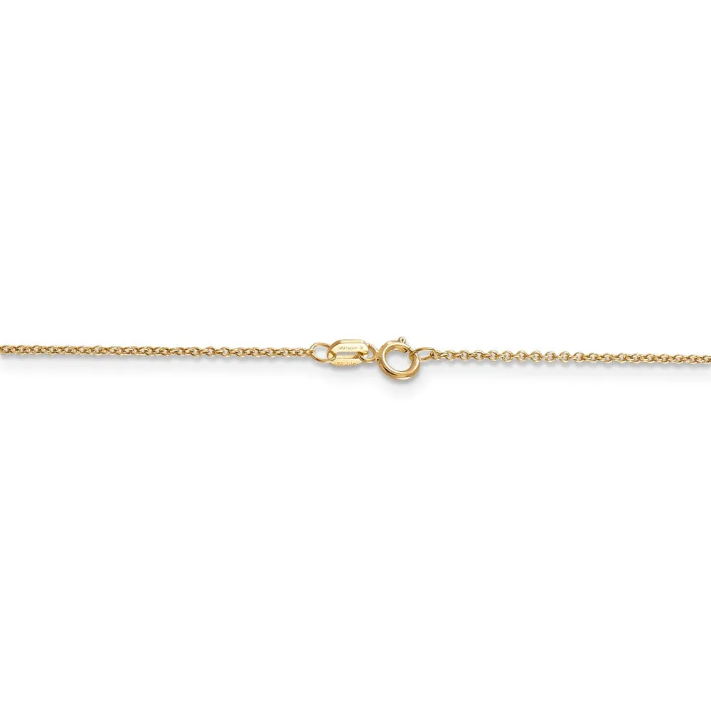 14k Yellow Gold Swiss Cheese (14mm) Necklace