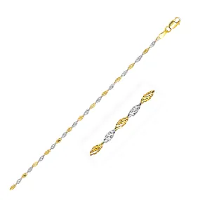 2.0mm 14k Two-Tone Gold Singapore Chain-rx54943-16