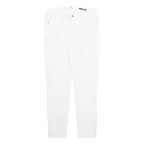 7 FOR ALL MANKIND Womens Jeans White Regular Skinny W32 L28