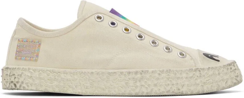 Acne Studios Off-White Ballow Rainbow Sneakers