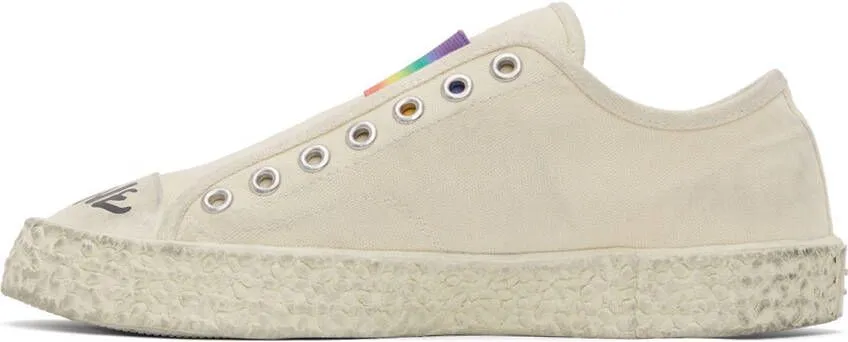 Acne Studios Off-White Ballow Rainbow Sneakers