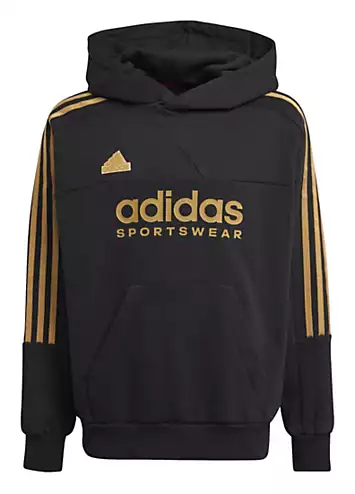 adidas Performance Kids Brand Print 3-Stripes Hoodie | Grattan