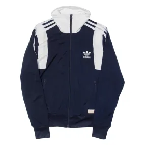 ADIDAS Womens Track Jacket Blue UK 10