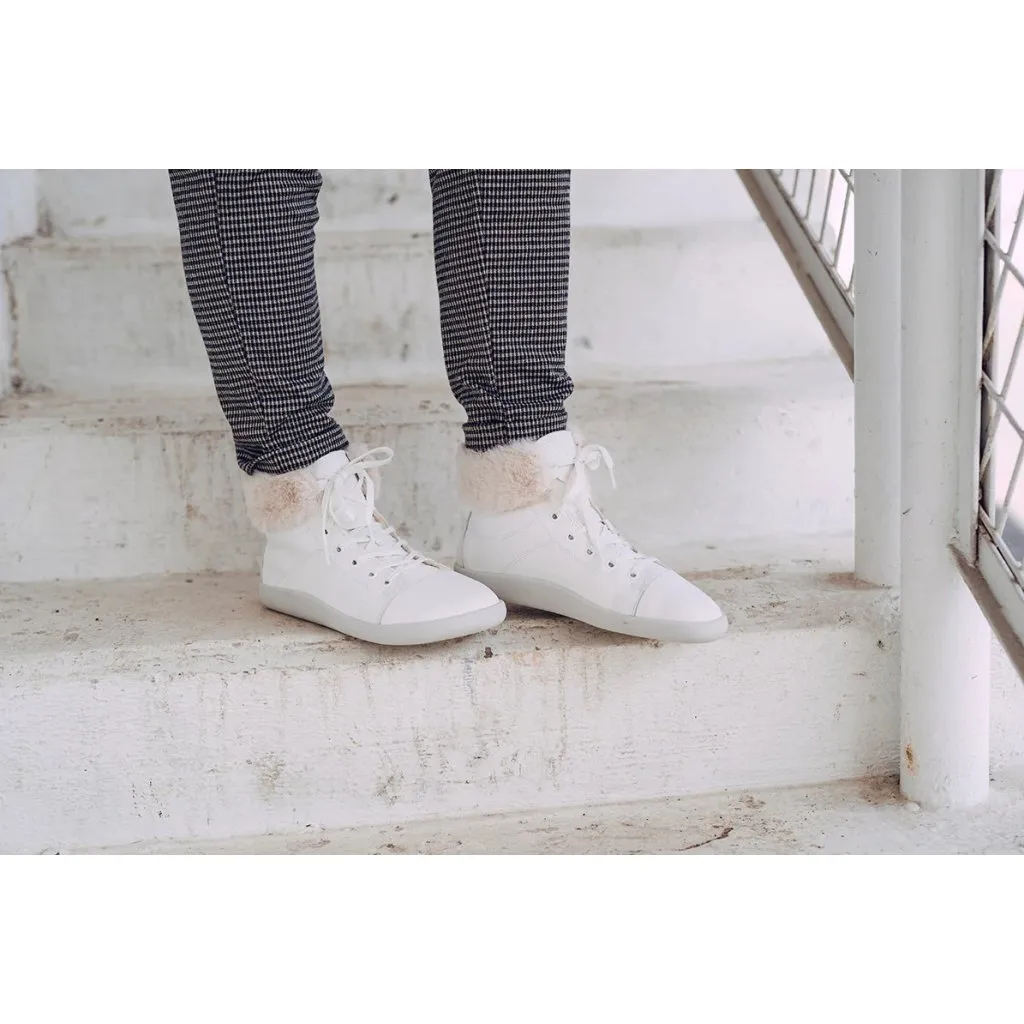 Ahinsa Tara Winter White ankle sneakers