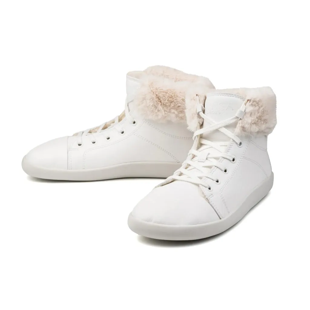 Ahinsa Tara Winter White ankle sneakers