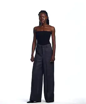 AJABENG Konadu Poly Linen Side Slits Pants