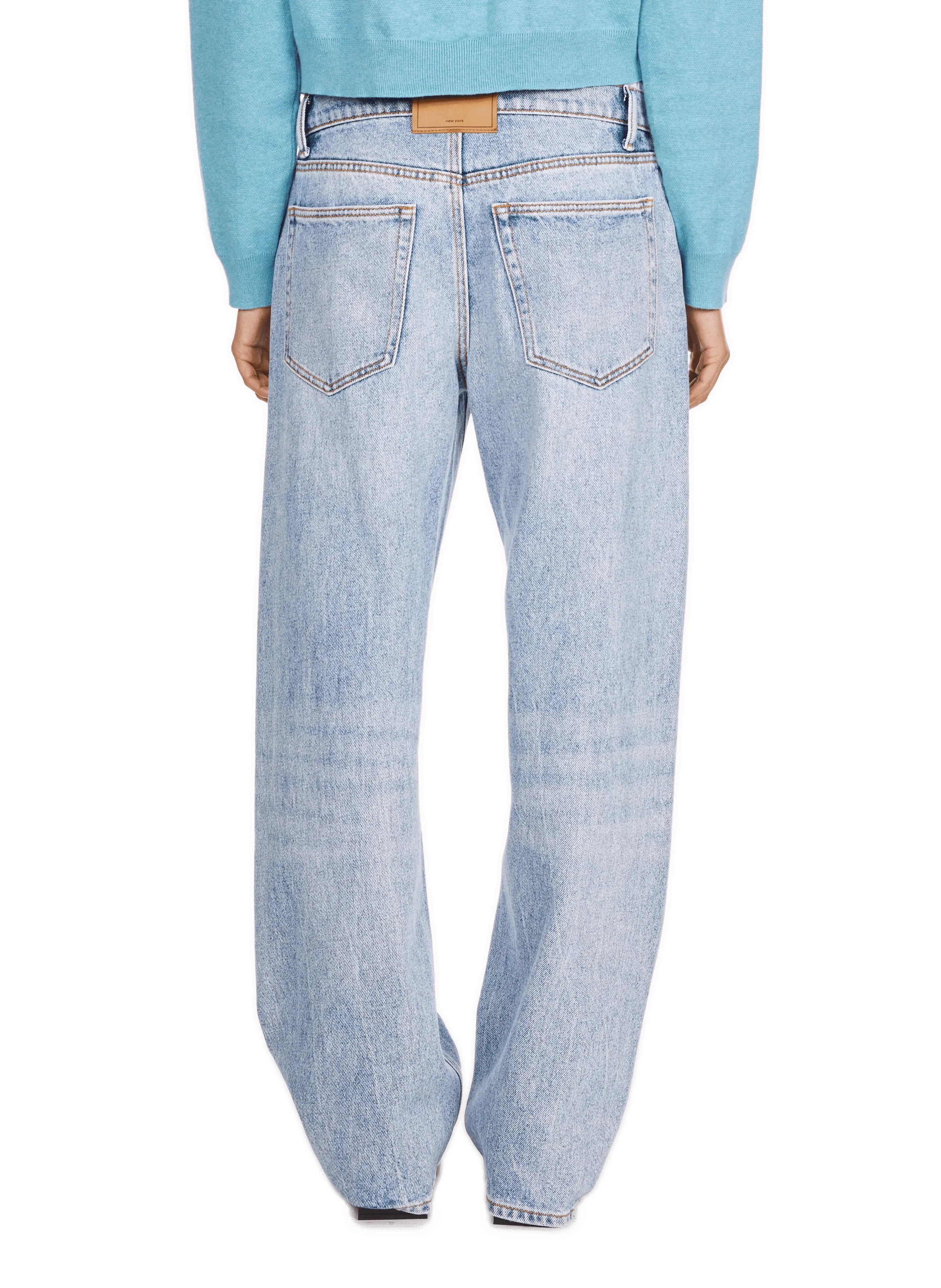 Alexander wang  Wide-leg jeans with boxer detail - Blue