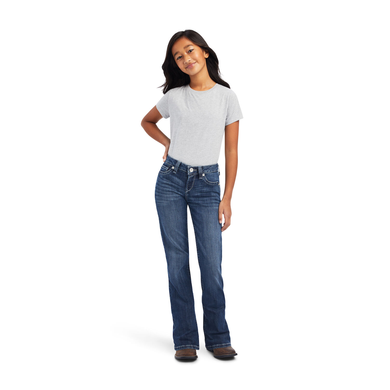 Ariat Girls Esmeralda Boot Cut Jean in Dresden