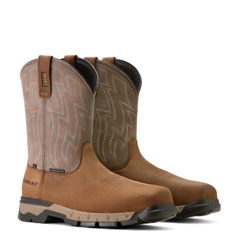 Ariat Men's Rebar Flex SD Composite Toe Work Boot in Brown