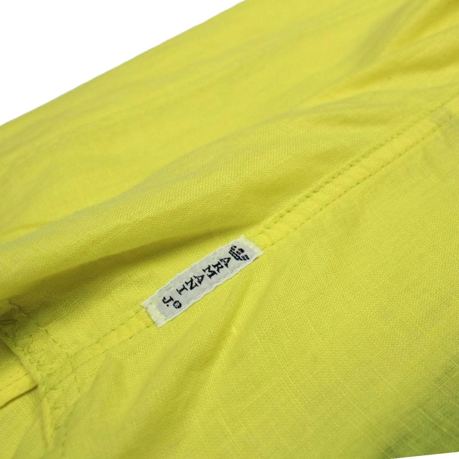 Armani Jeans Fluoro Yellow Linen Jacket