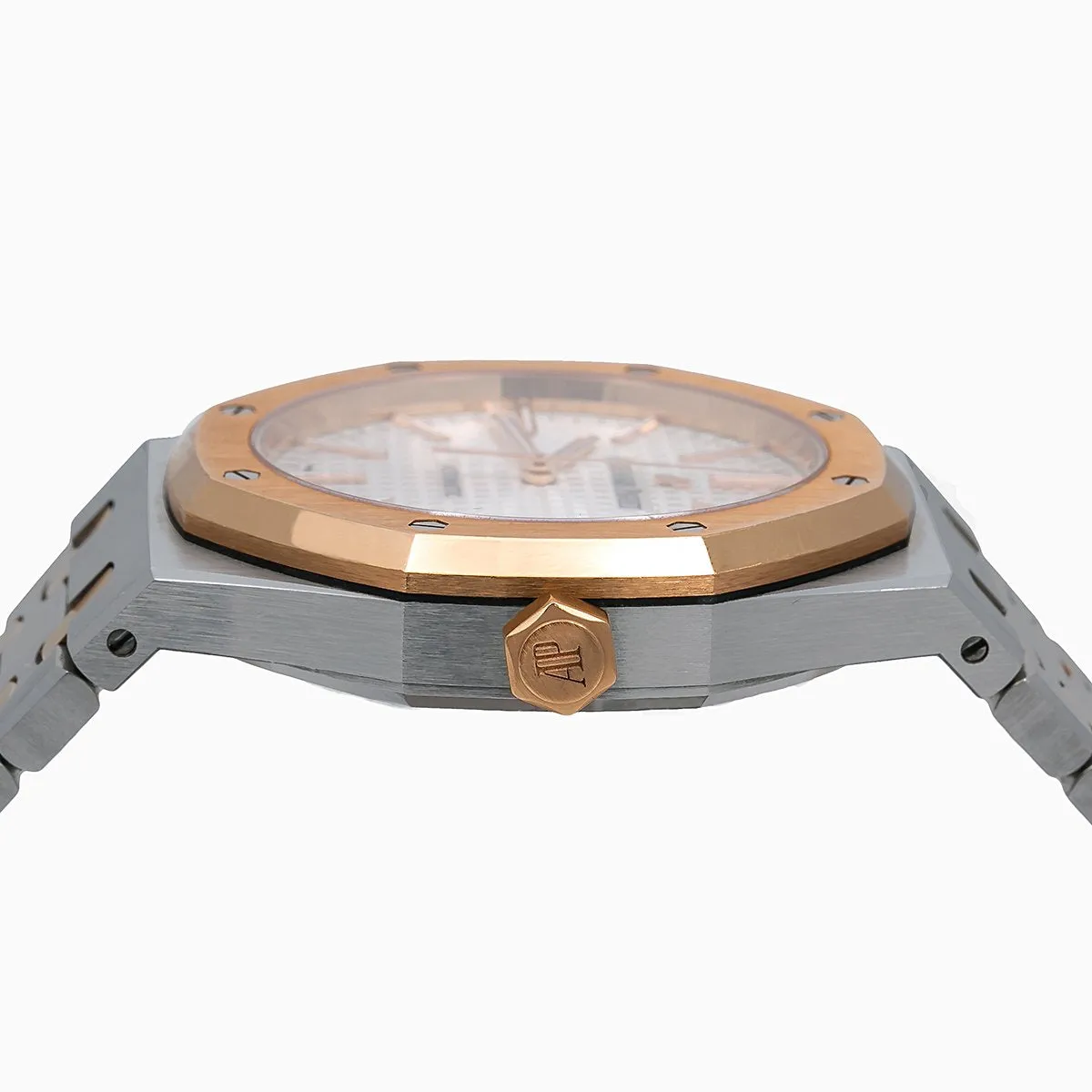 Audemars Piguet Royal Oak Self Winding 15400SR 41MM White Dial With Two Tone Bracelet