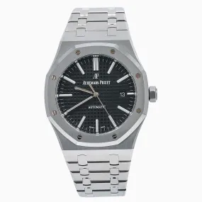 Audemars Piguet Royal Oak Self Winding 15400ST 41MM Black Dial With Stainless Steel Bracelet