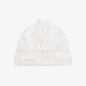 Baby Girls Ivory Frill Cotton Hat