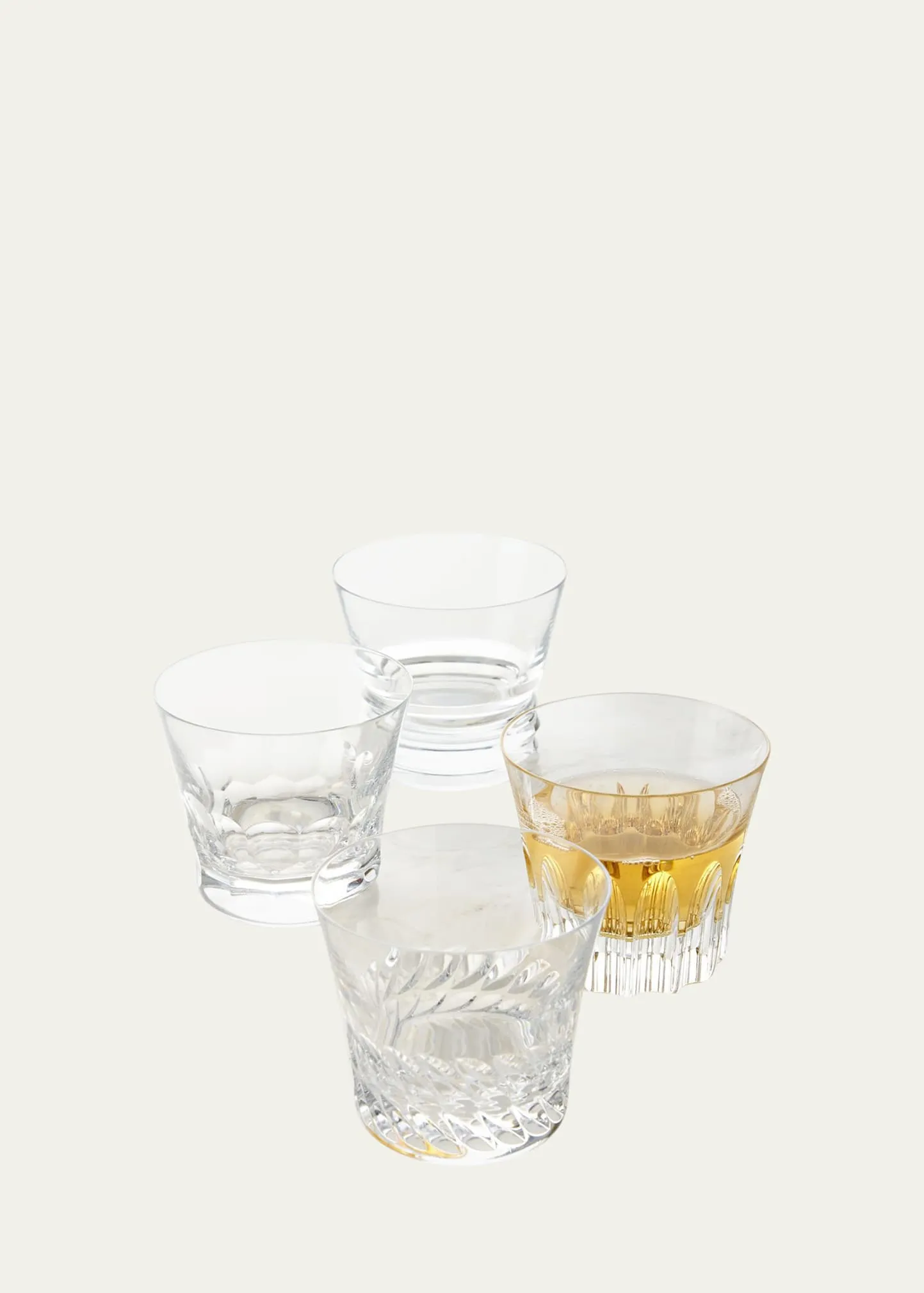 Baccarat Dallas Assorted Double Old-Fashioned Glasses, Set of 4