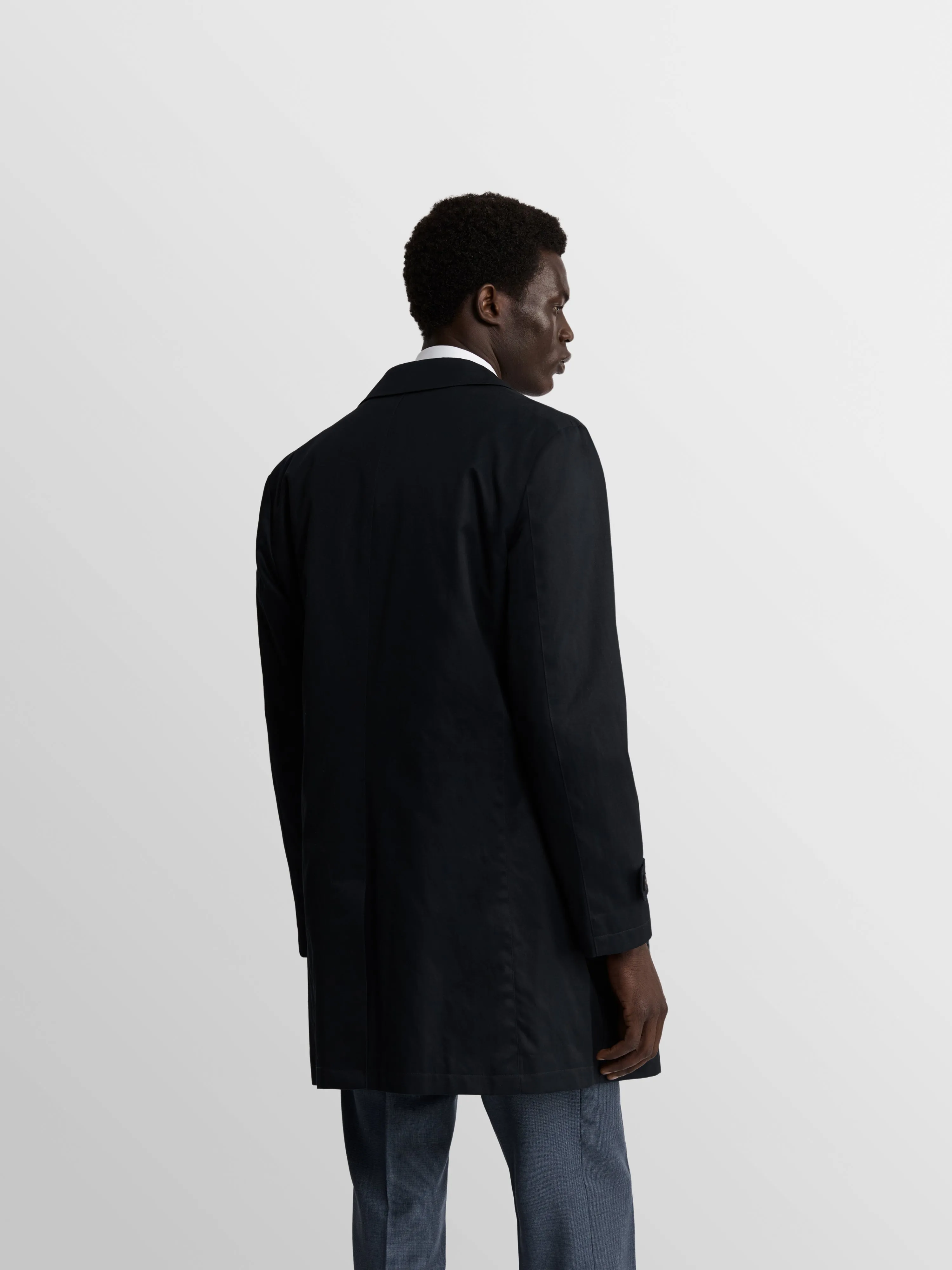 Baldwin Slim Fit Pointer Jacket in Navy Cotton