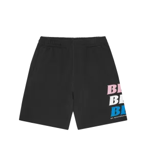 BB ASTRO REPEAT LOGO SWEATSHORTS - BLACK