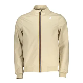 Beige Contrast Detail Sports Jacket