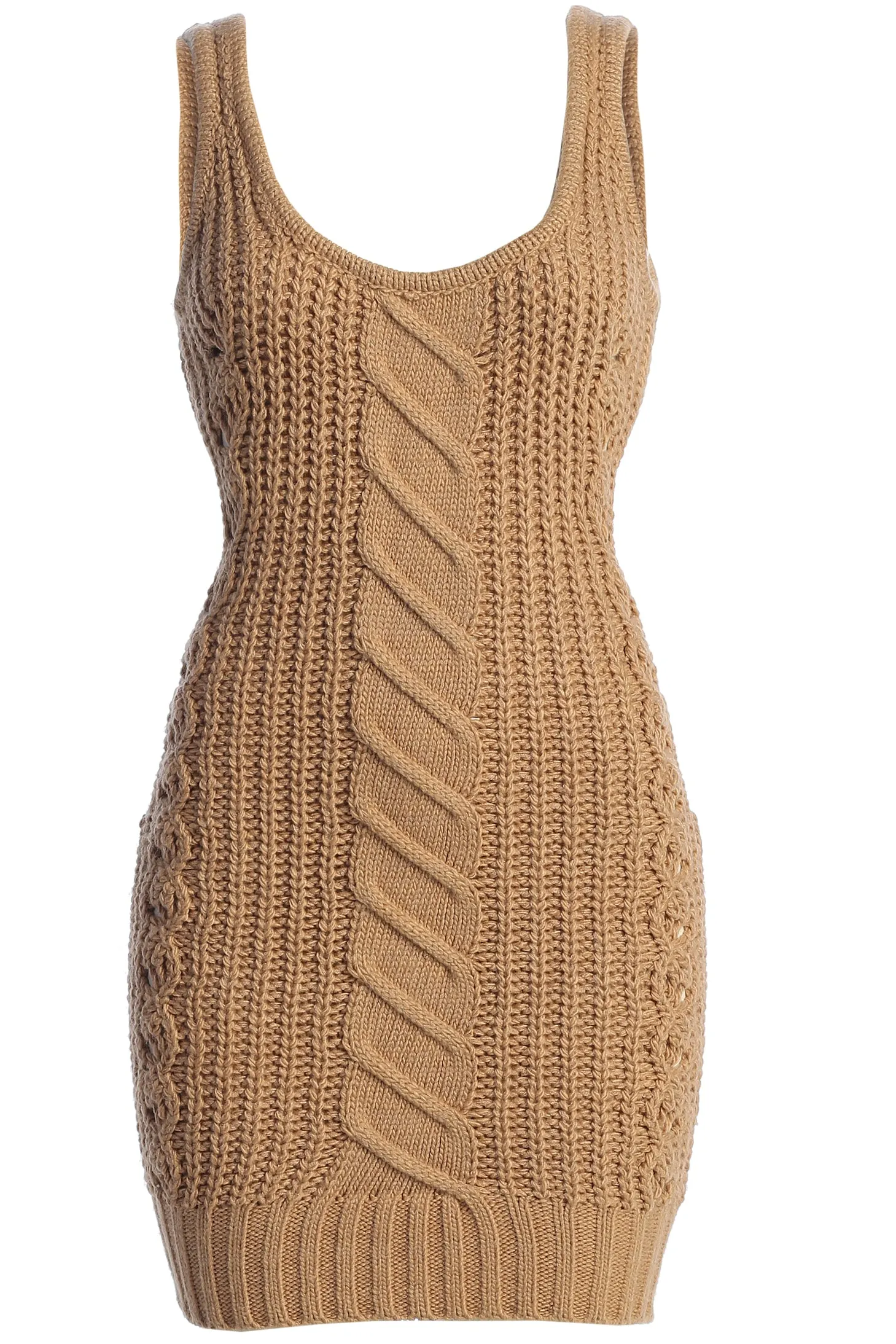 Beige Evonna Sweater Knit Dress