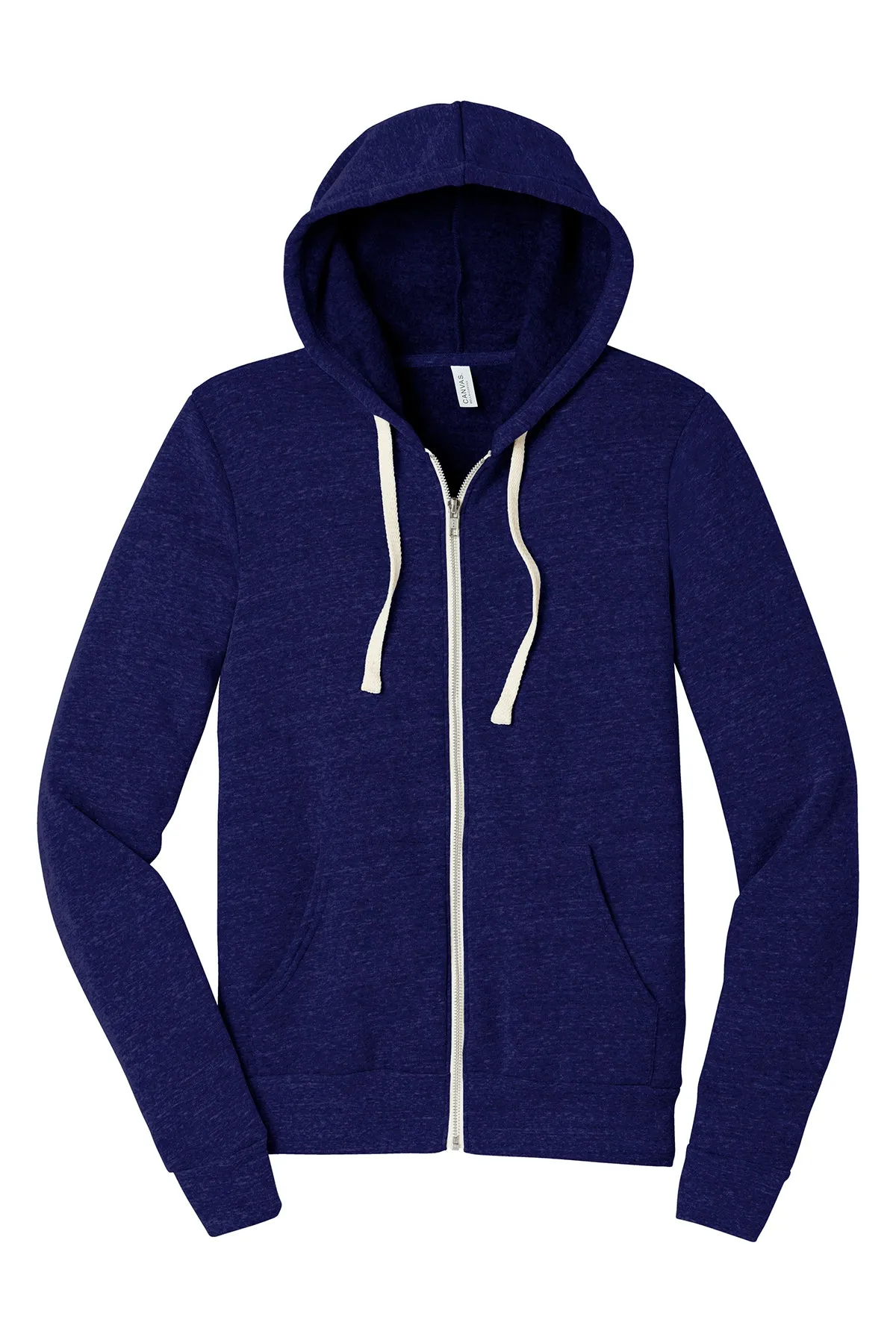 Bella+Canvas Unisex Triblend Sponge Fleece Full-Zip Hoodie