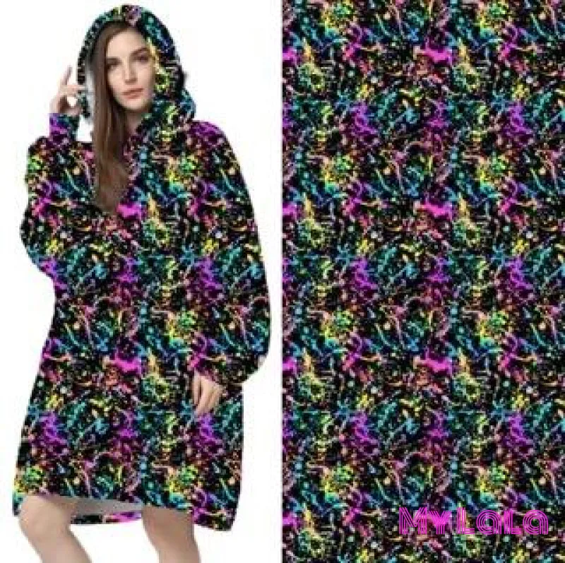 Blanket Hoodie (Paint Splatter)