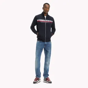 Blue Logo Zip-Thru Sweatshirt | Sweatshirts & Hoodies | Tommy Hilfiger