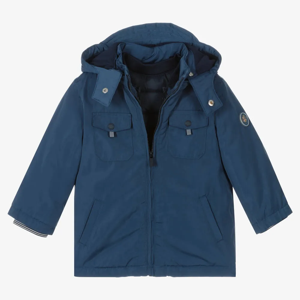 Boys Blue 2-in-1 Coat & Gilet