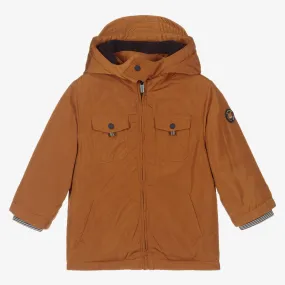 Boys Brown 2-in-1 Coat & Gilet