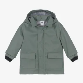 Boys Green Rain Coat