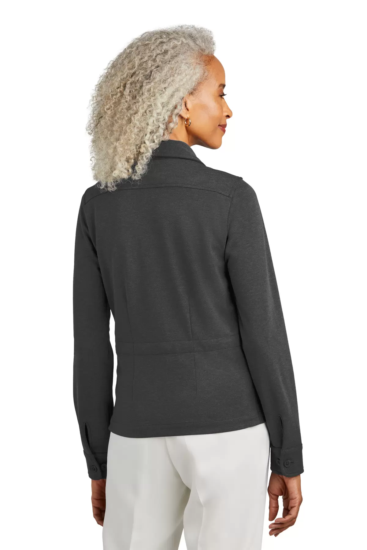 Brooks Brothers BB18205  Women's Mid-Layer Stretch Button Jacket SKU: BB18205