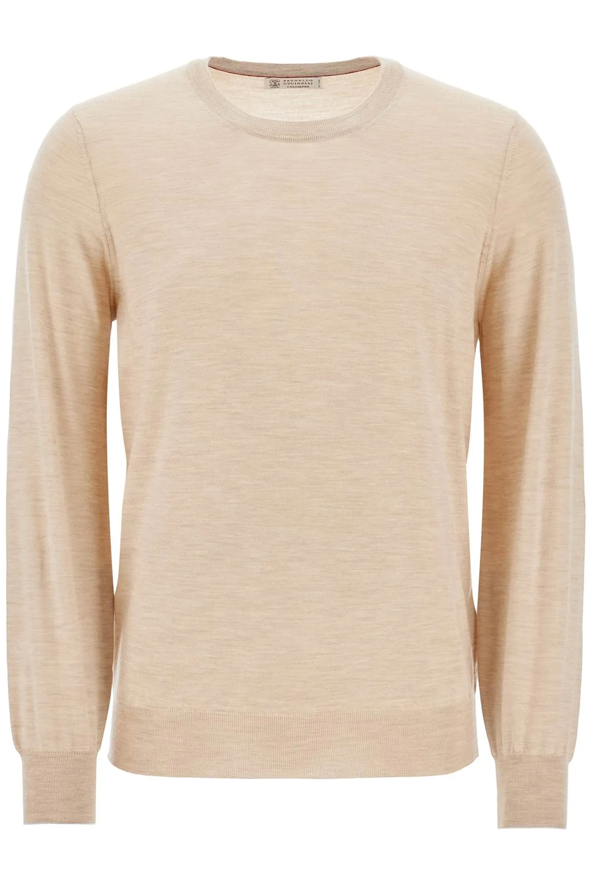 Brunello Cucinelli Fine Wool Cashmere Sweater   Beige