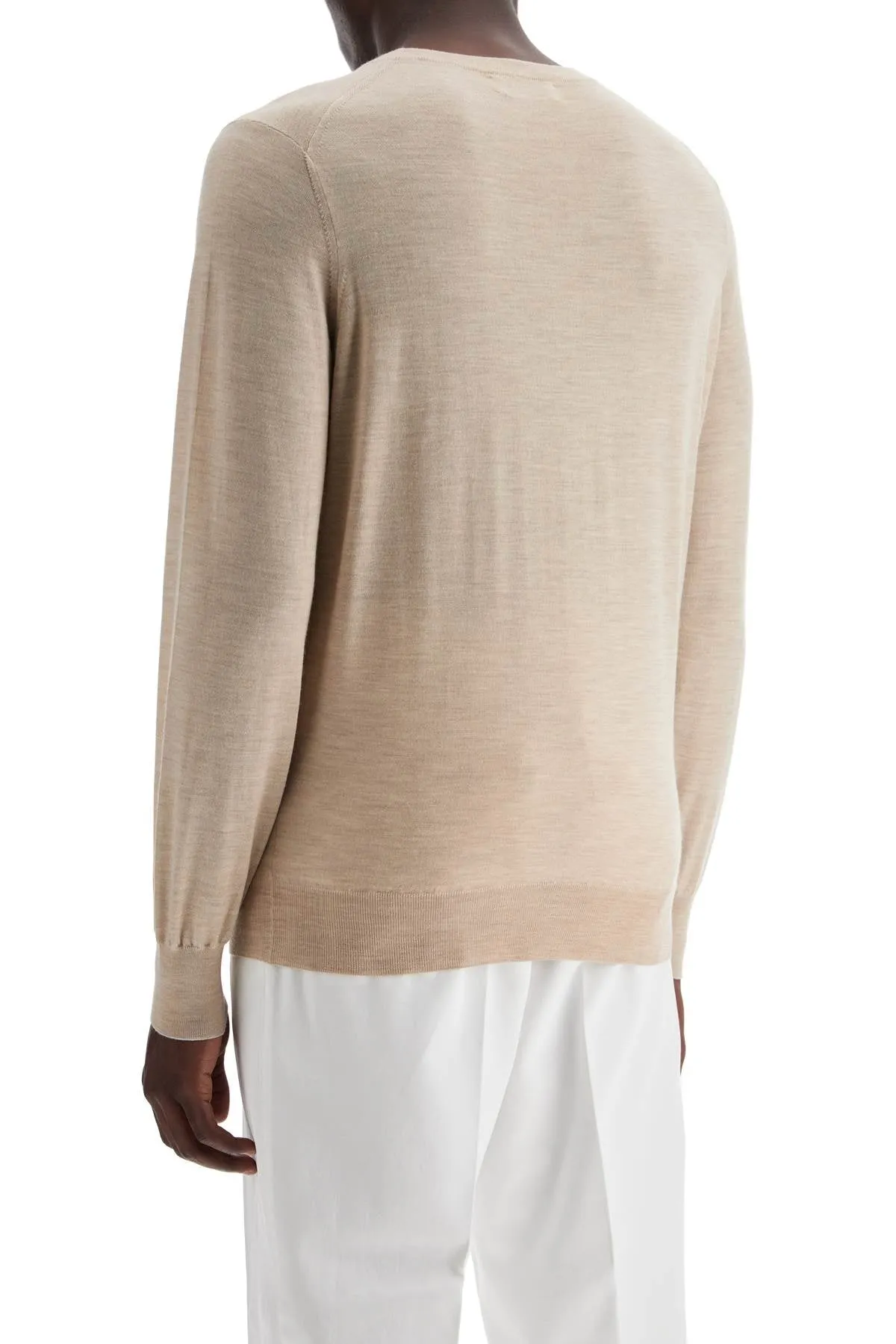 Brunello Cucinelli Fine Wool Cashmere Sweater   Beige