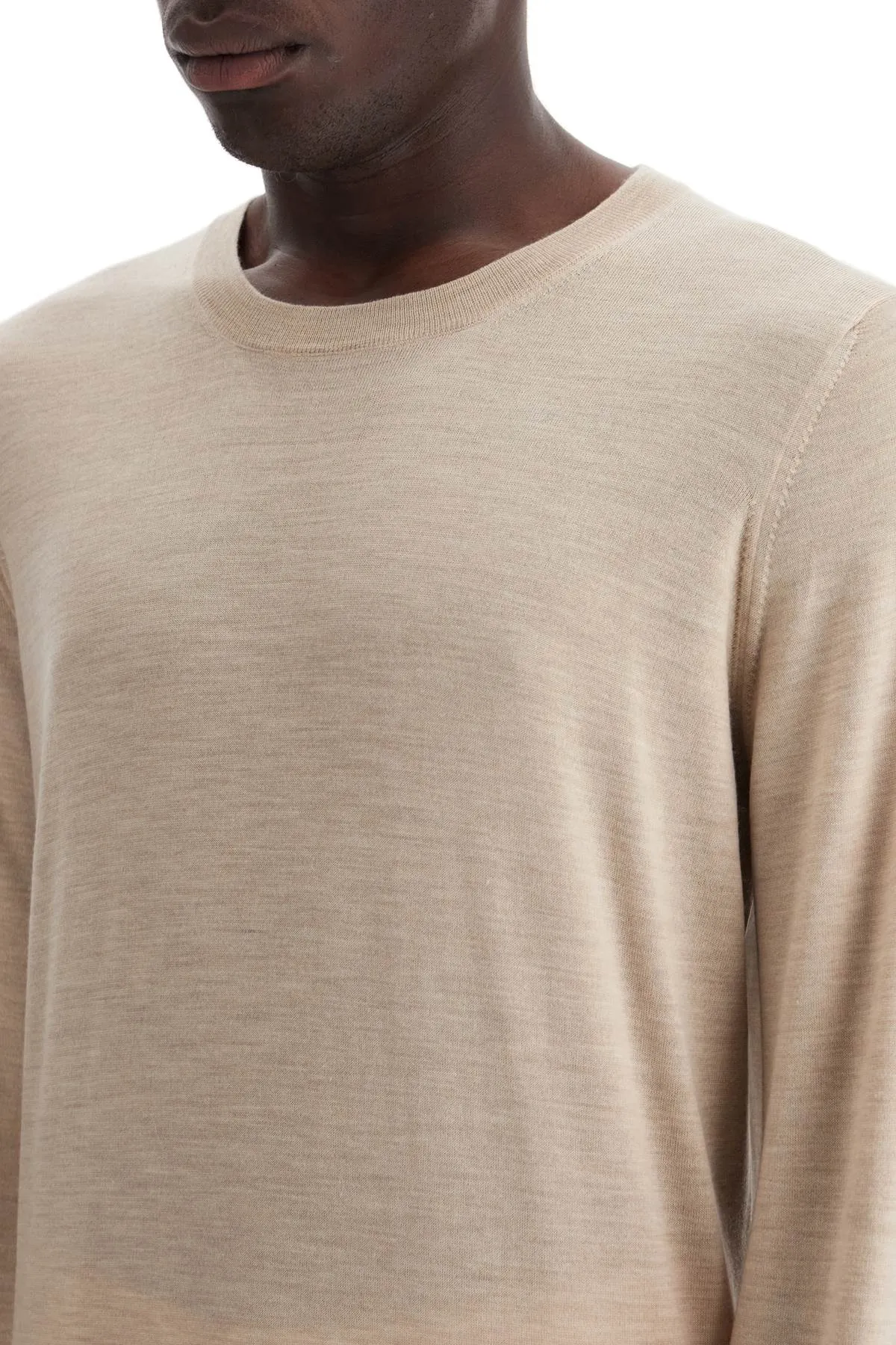 Brunello Cucinelli Fine Wool Cashmere Sweater   Beige