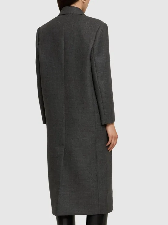 Brunello Cucinelli   Wool single breast midi coat 