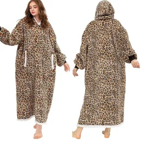 Buy UNISEX Leopard Print Blanket Hoodie - Fast UK Delivery | Insight Clothing