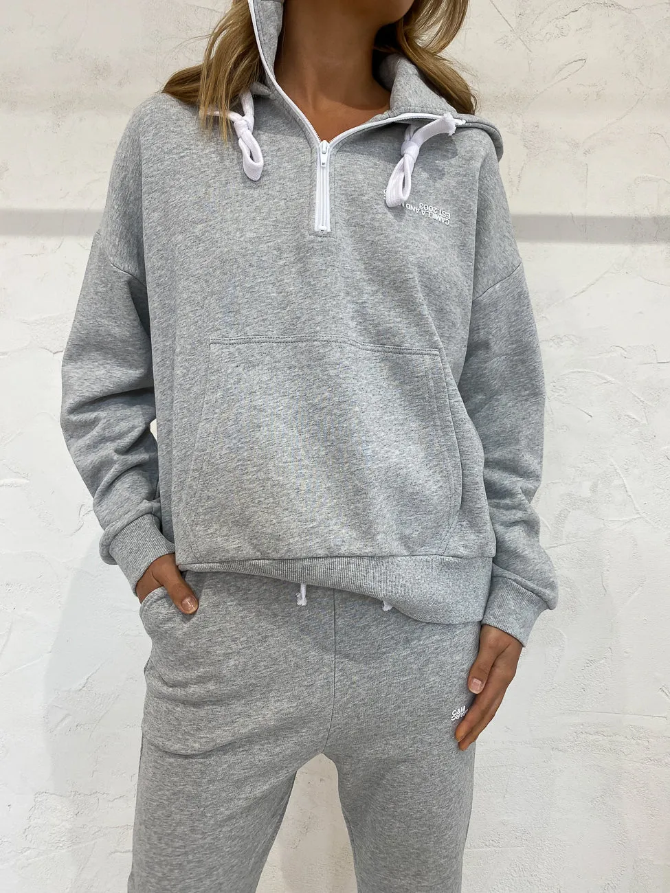 Camilla and Marc Logan 2.0 Hoodie in Grey Marle