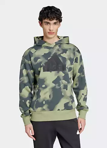 Camouflage Print Hoodie by adidas Performance | Look Again