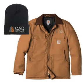 Carhartt Duck Coat & Beanie Bundle