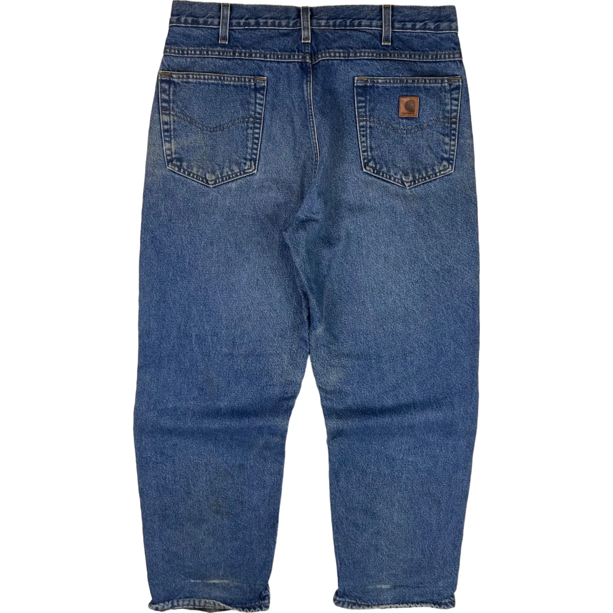 Carhartt Flannel Lined Relaxed Fit Jeans Blue