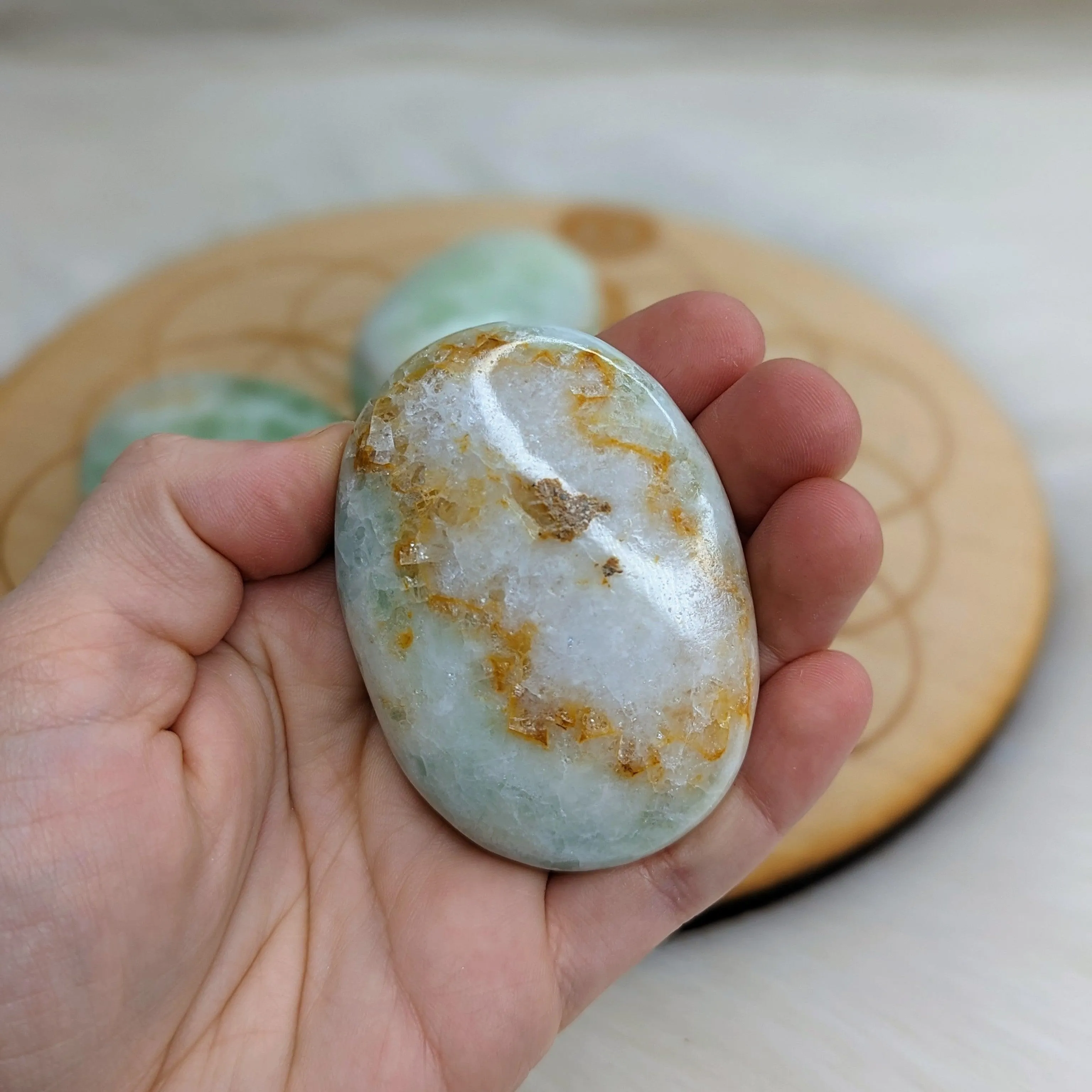 Caribbean Calcite Pillow Stones ~Flow Energy~ Connect with Higher Self