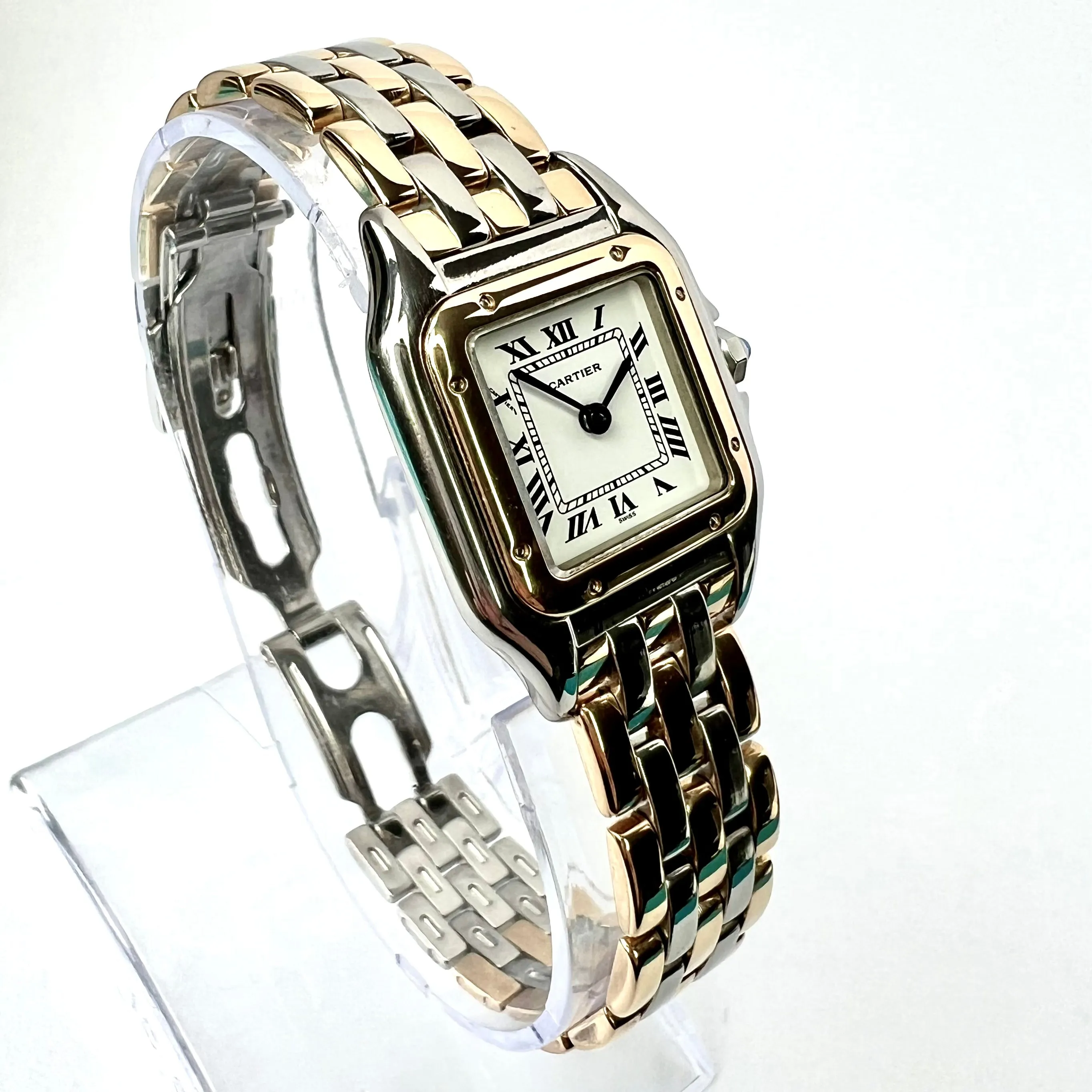 CARTIER PANTHERE 23mm Quartz 3 Row Gold Watch