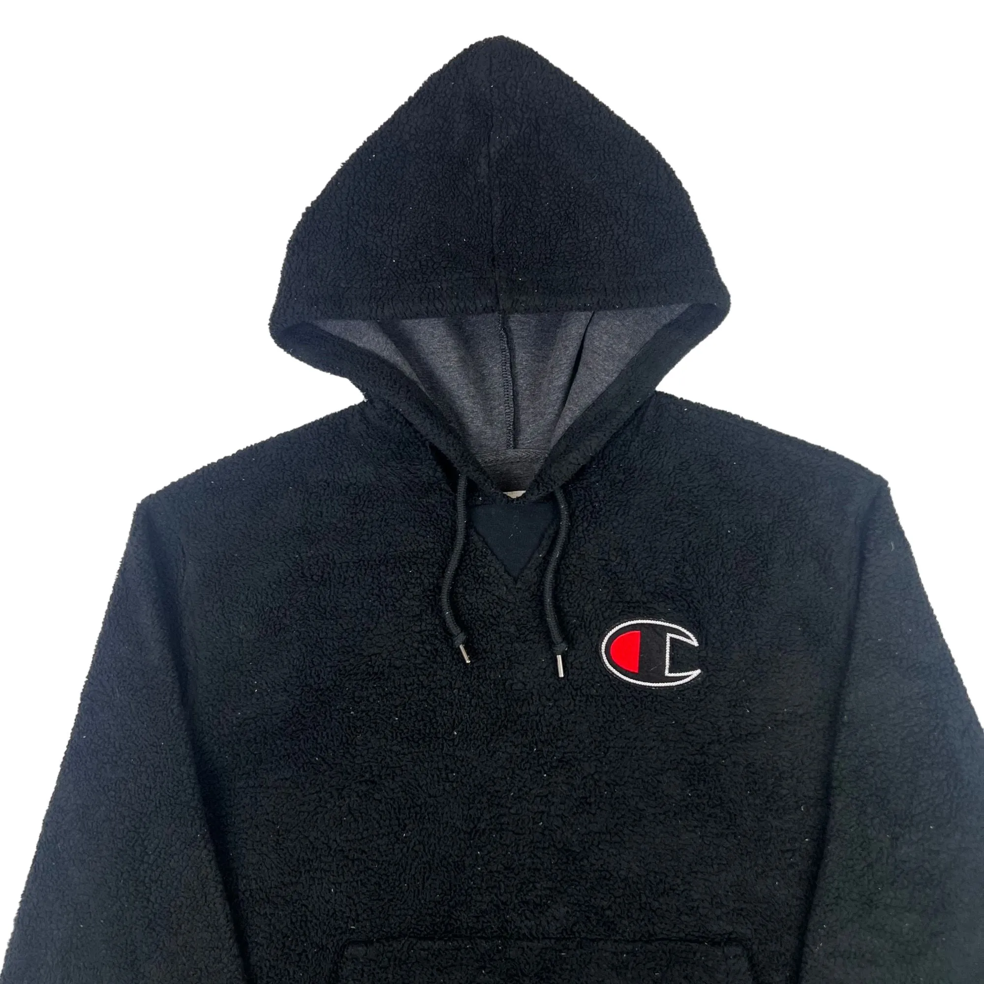 Champion Sherpa Fleece Pullover Hoodie Black