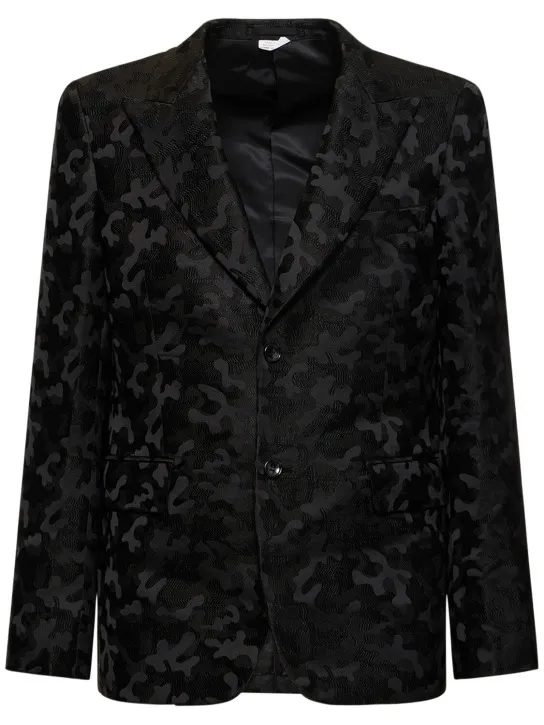 Comme des Garçons Homme Plus   Single breast jacquard blazer 