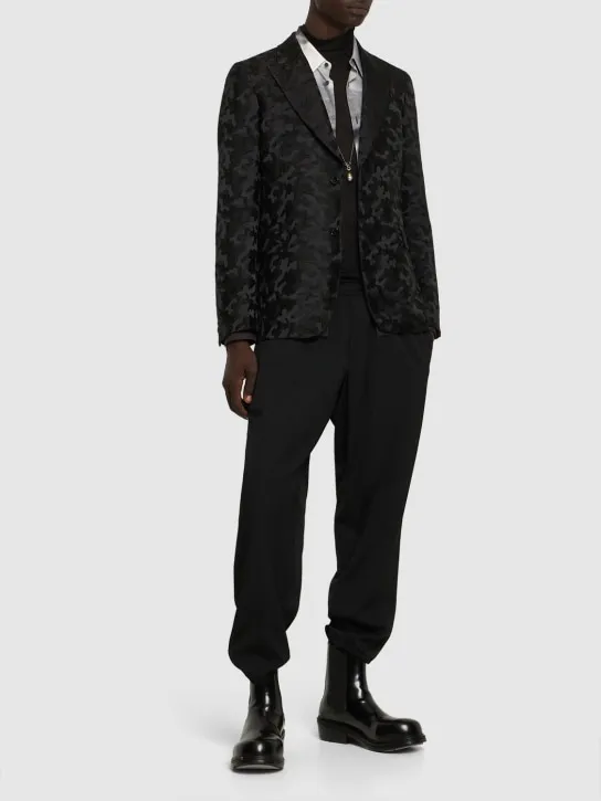 Comme des Garçons Homme Plus   Single breast jacquard blazer 