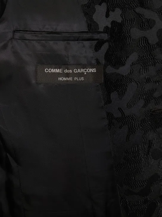 Comme des Garçons Homme Plus   Single breast jacquard blazer 