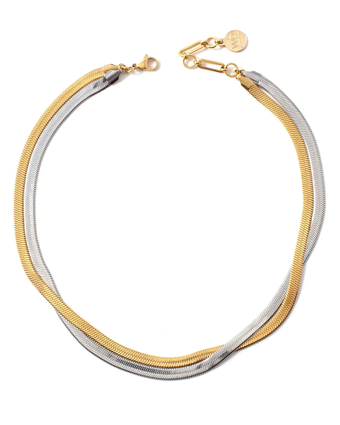 Conda Two-Tone Necklace