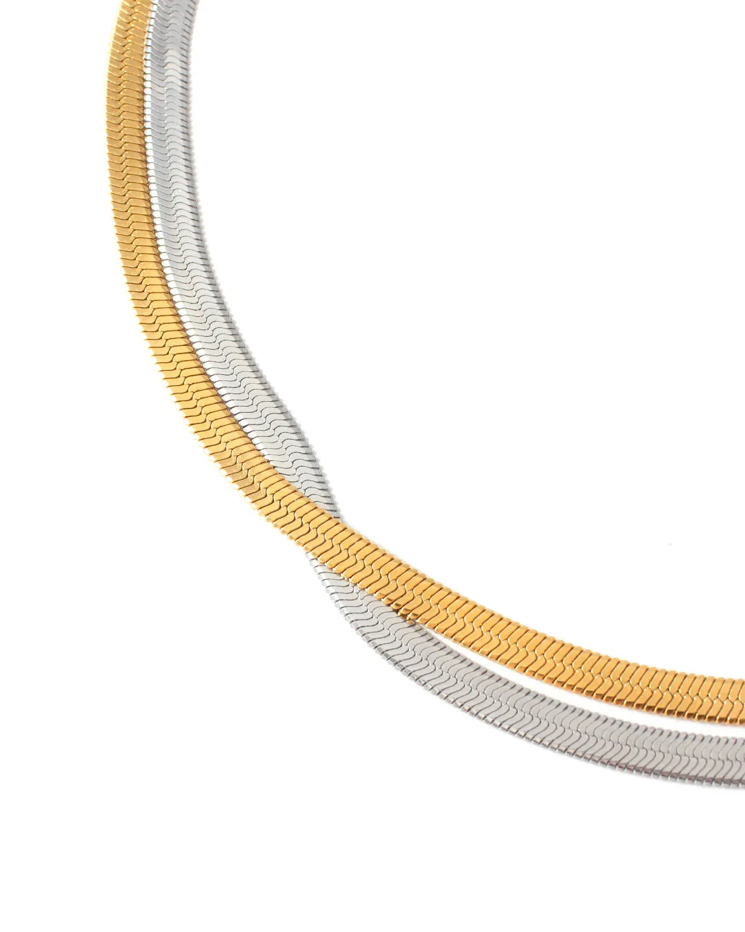 Conda Two-Tone Necklace