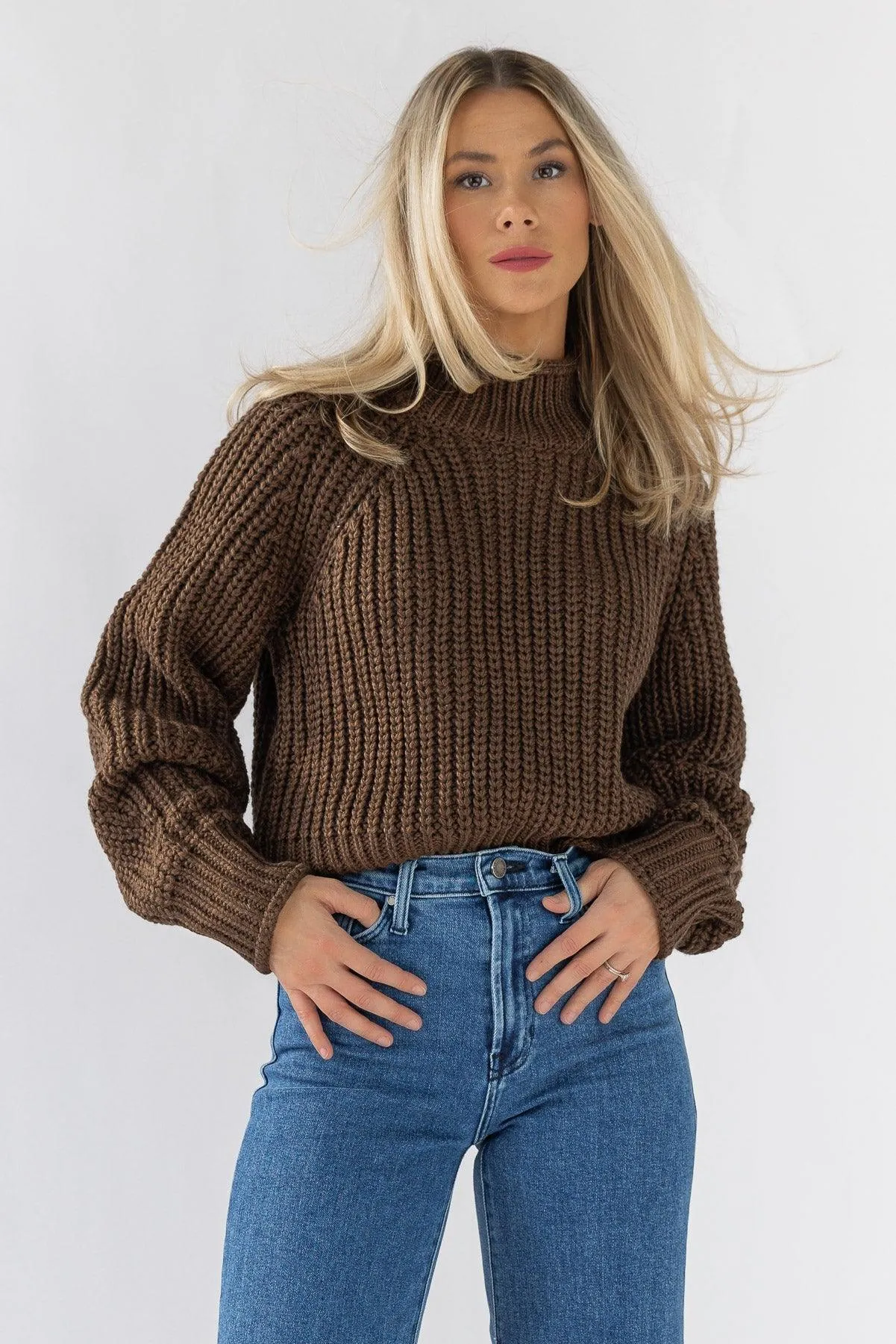 Cozy Conditions Brown Sweater - Final Sale